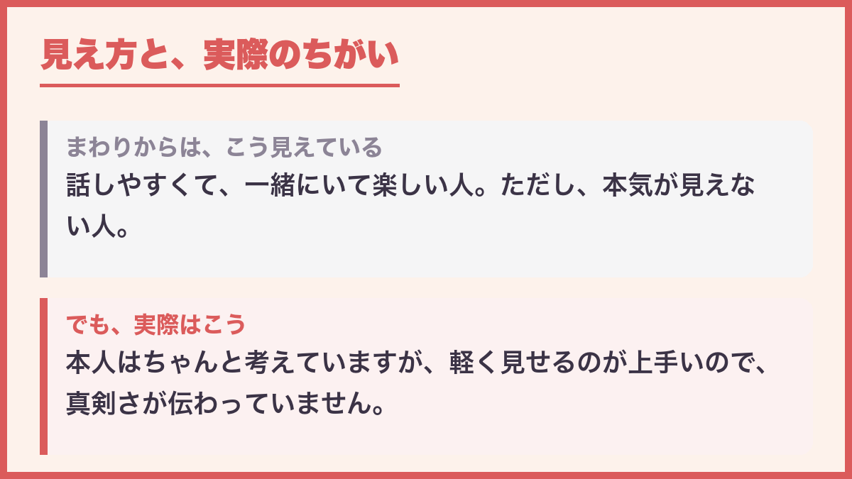 見え方と実際のちがい